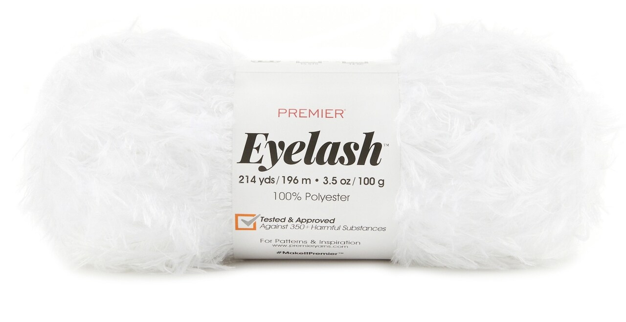 Premier Eyelash Yarn-White